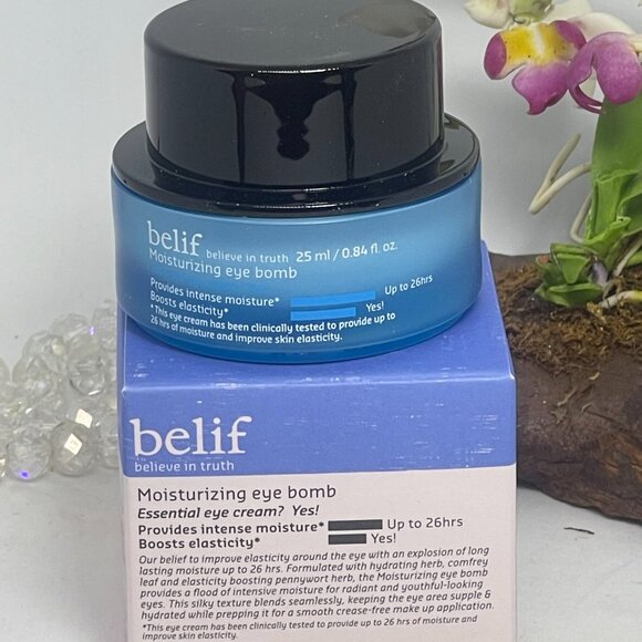 Belif Moisturizing Eye Bomb Essential Eye Cream - .84 fl oz Full Size-New in Box - Picture 2 of 3